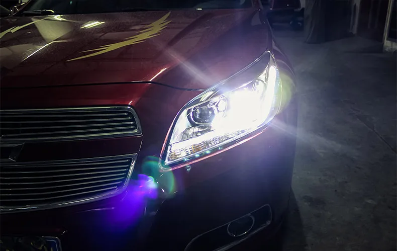 Автомобильный Стайлинг для Chevrolet Malibu 2012- фары в сборе светодиодный фары DRL Биксеноновые линзы Высокий Низкий Луч парковочная противотуманная фара