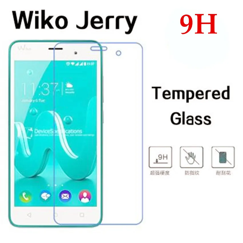 Закаленное стекло для Wiko Jerry 100% оригинальная Премиум 9H Защитная пленка экрана