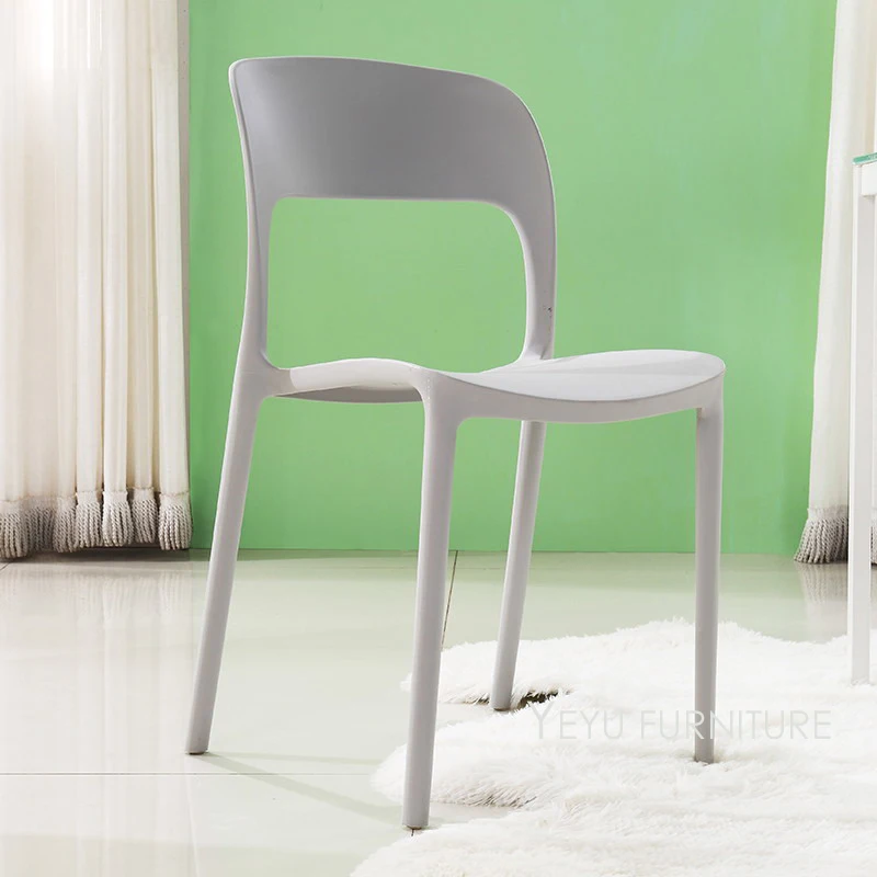 Современный дизайн уличный Штабелируемый Пластиковый обеденный стул модный