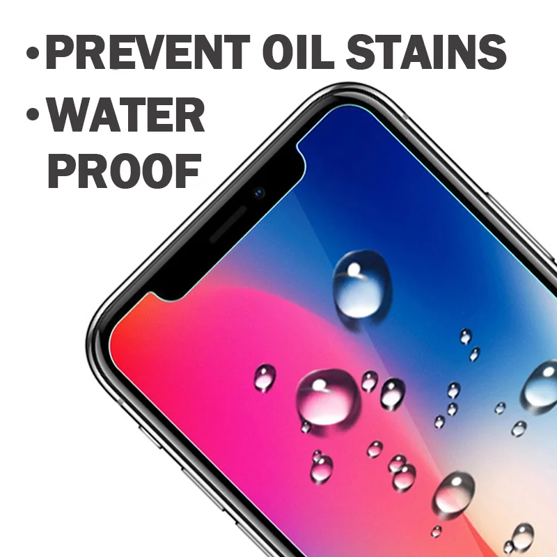 2 шт для apple iphone x стеклянная Защитная пленка экрана закаленное стекло aphone i phone 6 7 8