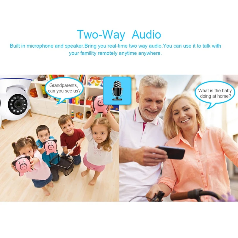 Ip Camara Wi-Fi 720 Hd 2Mp ИК Onvif сигнал тревоги выход беспроводная камера домашнее ночное