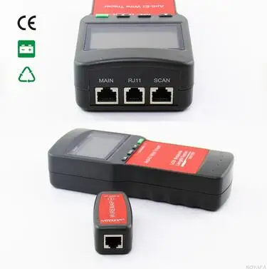 NOYAFA NF-8200 LCD Display Network LAN Cable Tester Cable Continuity Tester inspection Wire Tracker Length tester
