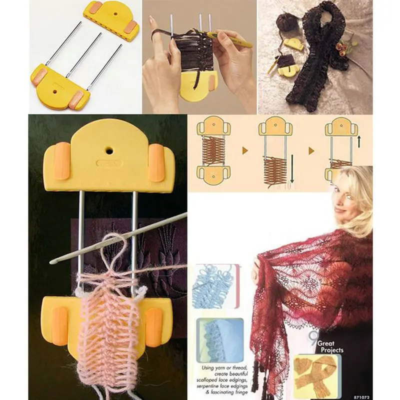 2017 искусственный вязальный станок для вязания крючком инструмент шерсти шарфа