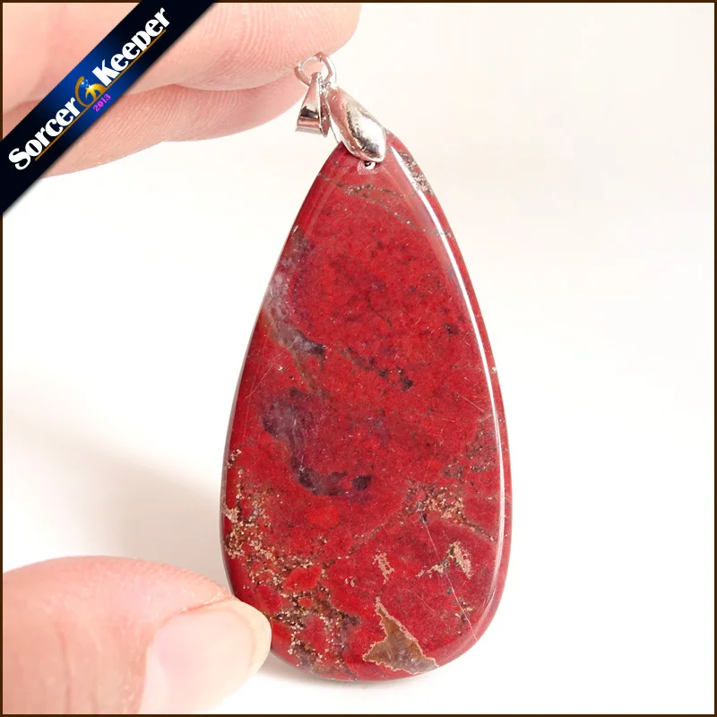 Натуральный камень красный речной камень Bijoux винтажные изделия ручной работы бусины подвеска костюм ювелирные изделия для женщин и мужчин Шарм ожерелье с подарочной коробкой YS376