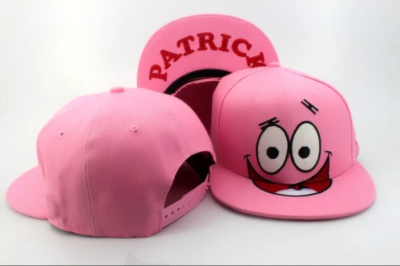 Nickelodeon Cartoon Snapback Patrick snapback cap classic men & women's designer cartoon baseball hats pink | Аксессуары для