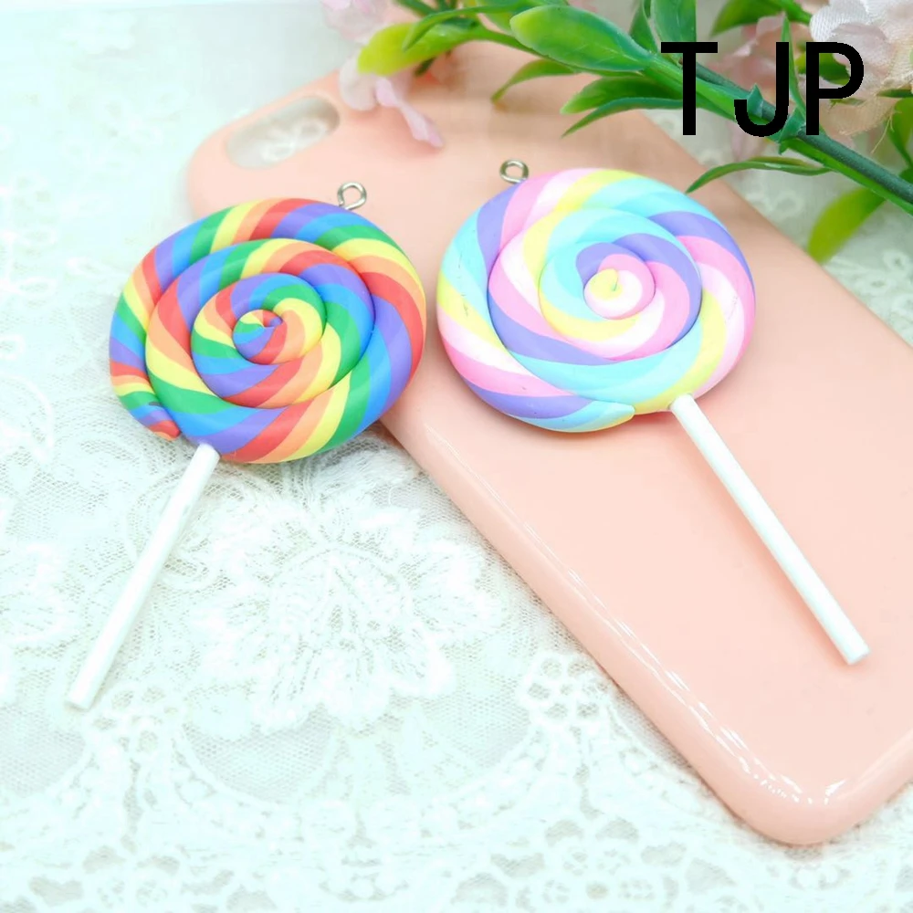 Каваи большой леденец Подвески для DIY украшения Браслеты ожерелье серьги брелок ювелирных изделий