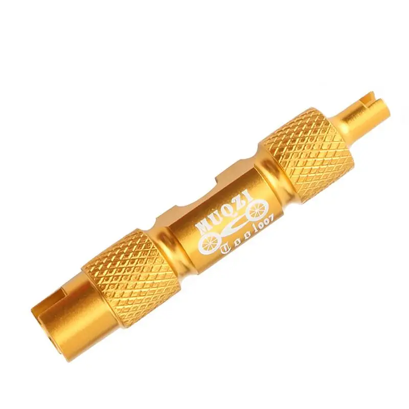 Golden Сердечник клапана многофункциональный инструмент Красивый рот французский клапан камерная шина удлинитель для разгрузки велосипеда - Цвет: Golden