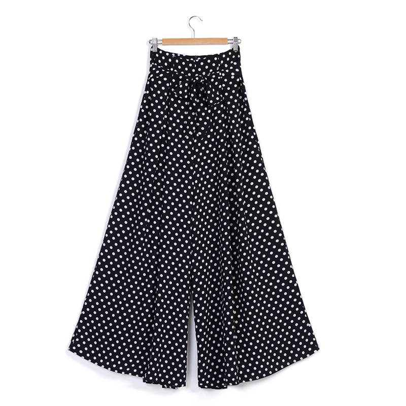 Летом над Размеры Широкие штаны Для женщин бантом на шнуровке нижняя одежда Boho