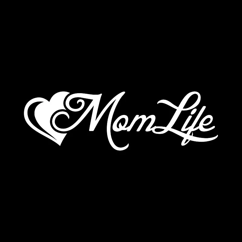 QYPF 14.8CM*4.5CM Fashion Mom Life Heart Vinyl Car Window Sticker Decal Decor C15-2879 | Автомобили и мотоциклы
