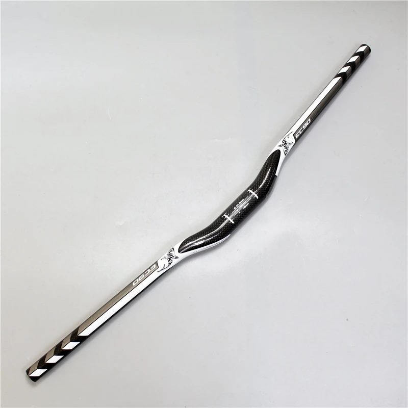 Блестящий Золотой горный велосипед 2017 3k карбоновый руль для велосипеда плоский