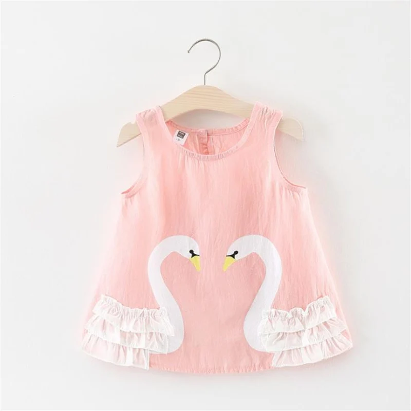 

Summer Girl Dress Cartoon Sleeveless Children Jumpsuits Kids Dresses for Girls Romper Clothing Costume Toddler Blue Dress 4 year