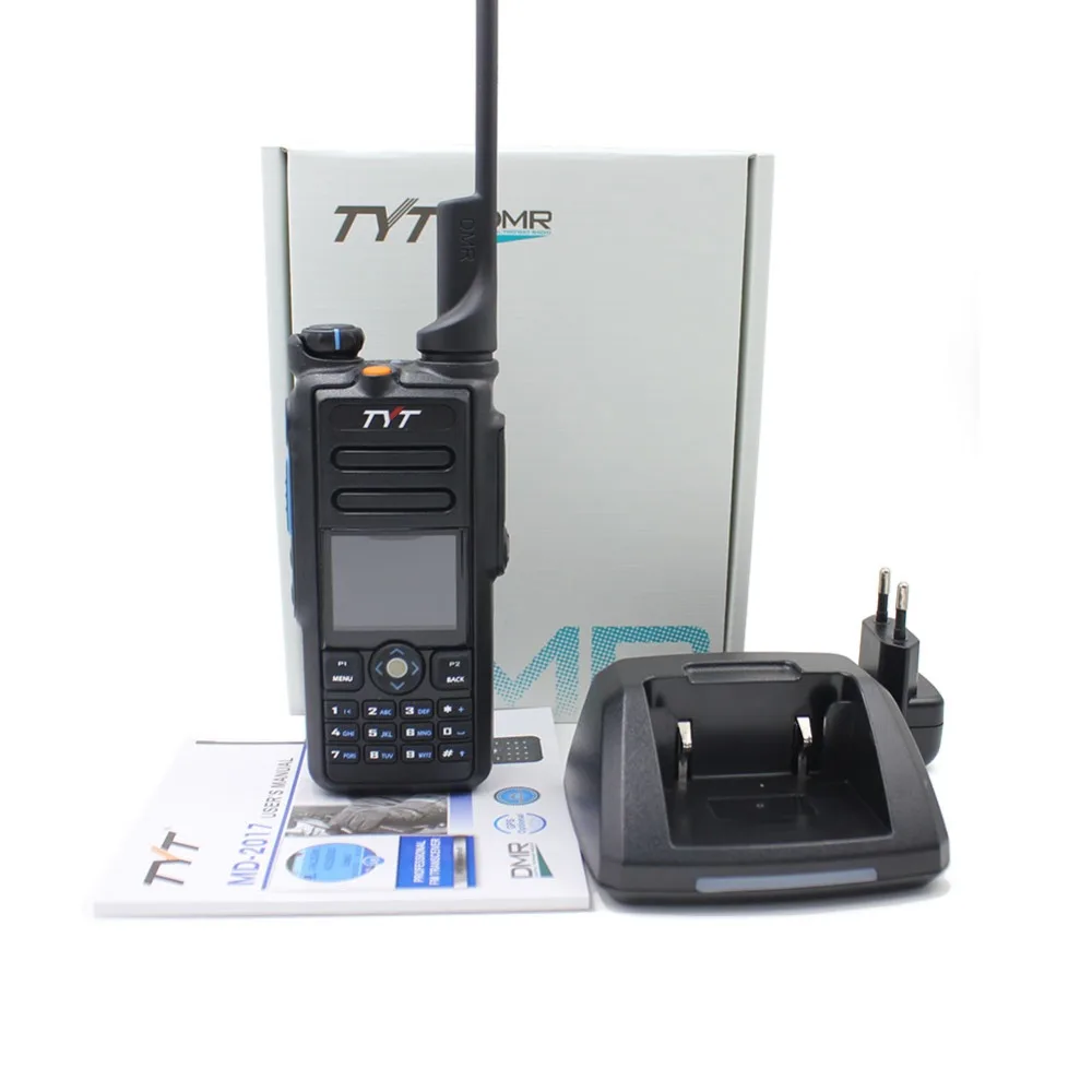 Рация DMR TYT MD 2017 цифровой портативный Talkie Двухдиапазонная аналоговый монитор