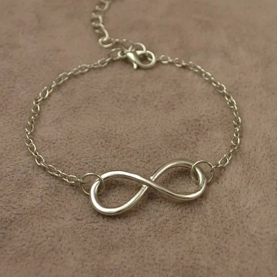 Новинка модное ювелирное изделие золотистого цвета очаровательный Бесконечный