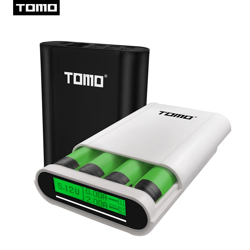 Зарядное устройство TOMO 18650 3 входных порта USB типа С|18650 display|18650 charger displayportable |