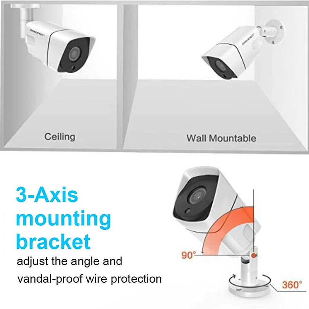 SUNCHAN CCTV 4CH 1080 P комплект камеры AHD P2P HDMI H.264 DVR видеонаблюдения Системы