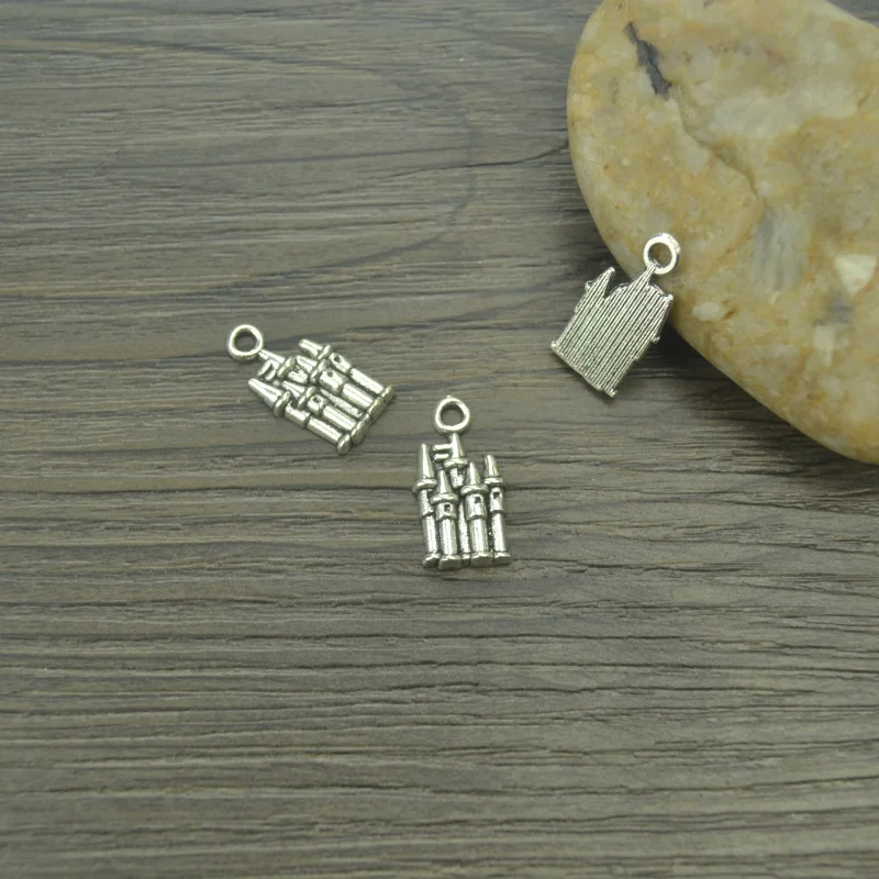 Оптовая продажа 100 шт металлический браслет из тибетского серебра Подвески