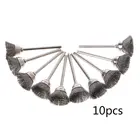 10 шт. Электрический инструмент Dremel стальные щетки колеса провода чашки ржавчины Dremel аксессуары роторный инструмент для гравера абразивные материалы