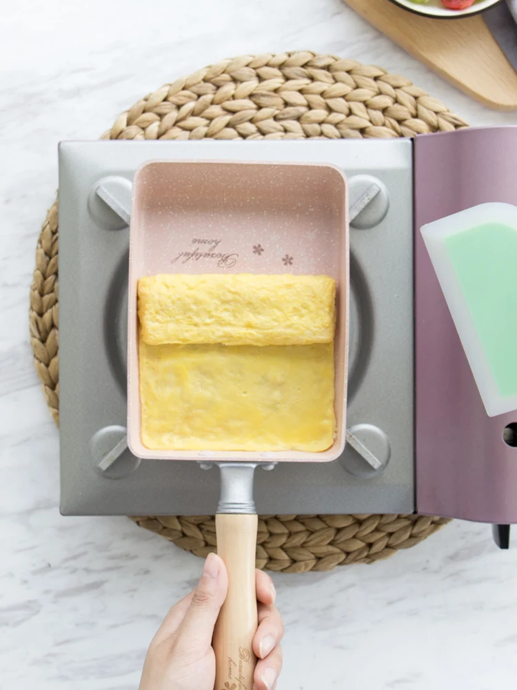Японский стиль Tamagoyaki антипригарная тысяча многослойный для яиц рулон мини