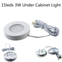 10PCS LED Cabinet Light 3W 12V Home Kitchen LED Under Cabinet Lighting 15leds Showcase Display Case Gradevin Locker Chest Lamp