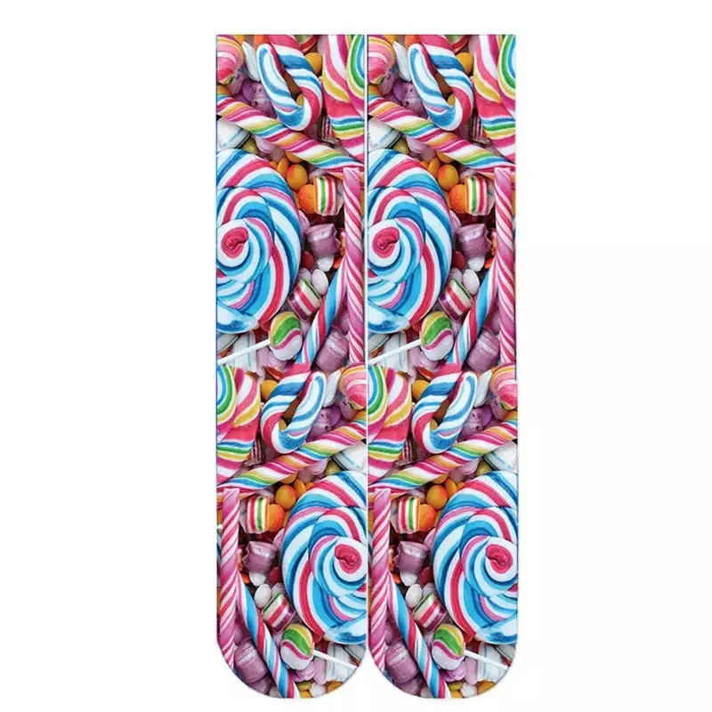 Хлопковые женские носки с героями мультфильмов модные средней длины объемным