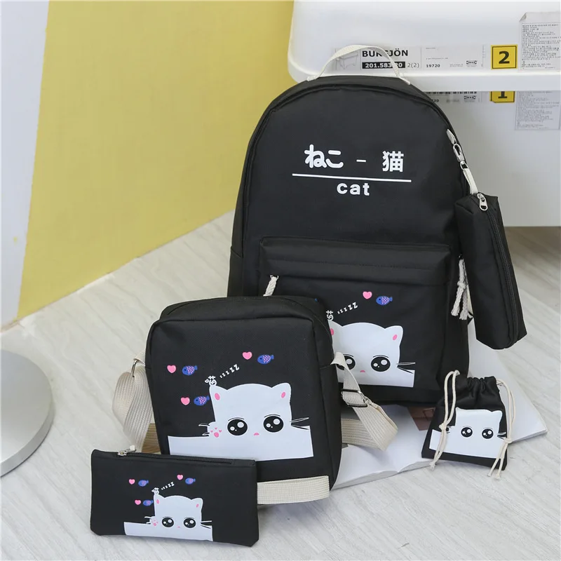 5 Set/pcs школа моды детские сумки рюкзаки школьный ранец сумка для мальчиков и