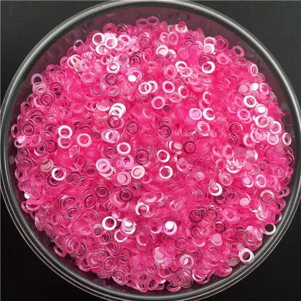 YZ Fuchsia 20g 2 и 3 мм двойной круг из ПВХ свободные блестками блестящие пайетки для ногтей маникюр/шитья/свадебные конфетти украшения - Цвет: YZ Fuchsia