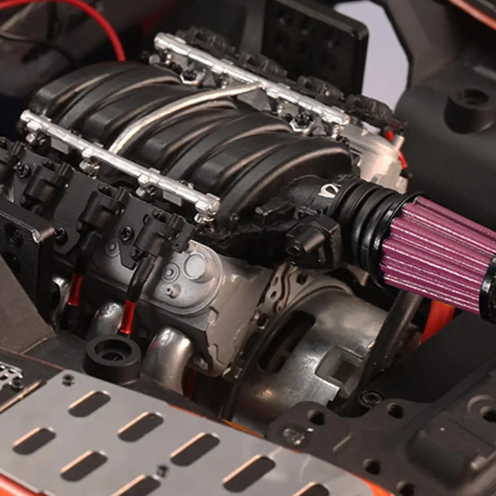 V8 крышка двигателя радиатор двигатель Вентилятор охлаждения Универсальный TRX4