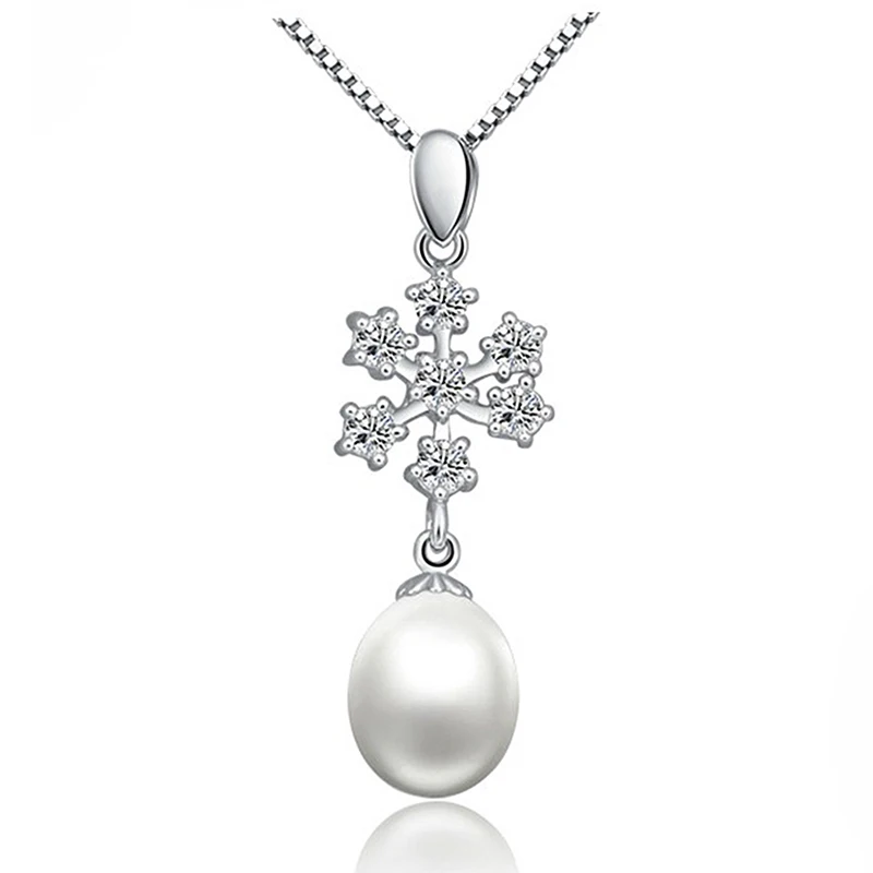 

Ожерелье женское из серебра 925 пробы с натуральным пресноводным жемчугом