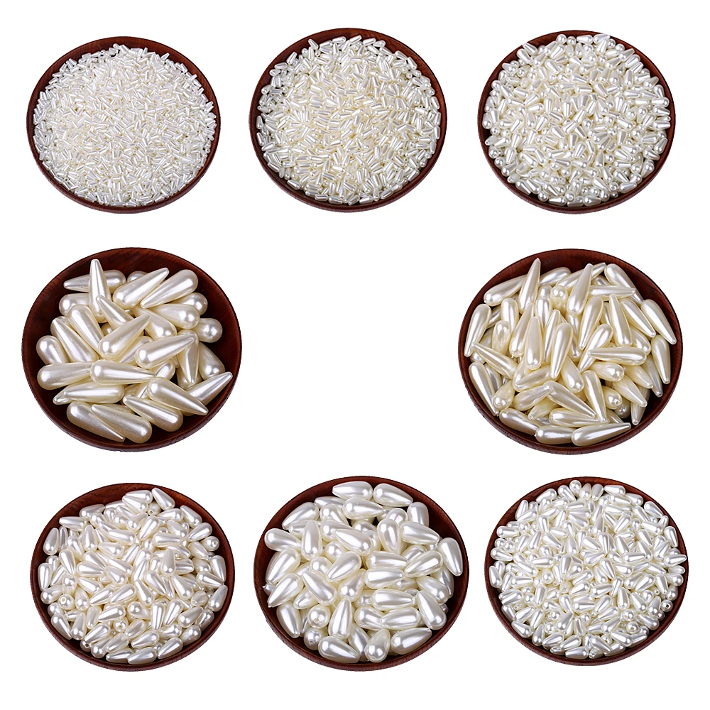 бисер для бисероплетения бусины ABS Имитация Слоновой Кости Жемчуг Прямо