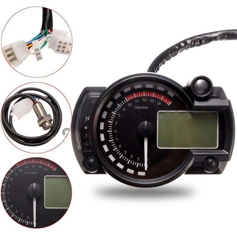 2016 2017 15000rpm modern RX2N similar LCD digital Motorcycle odometer speedometer adjustable MAX 299KM/H|speedometer adjustment|motorcycle