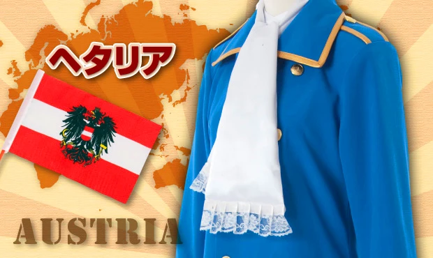 Костюм для косплея Axis Powers Hetalia австрийский мундир New в наличии Хэллоуин