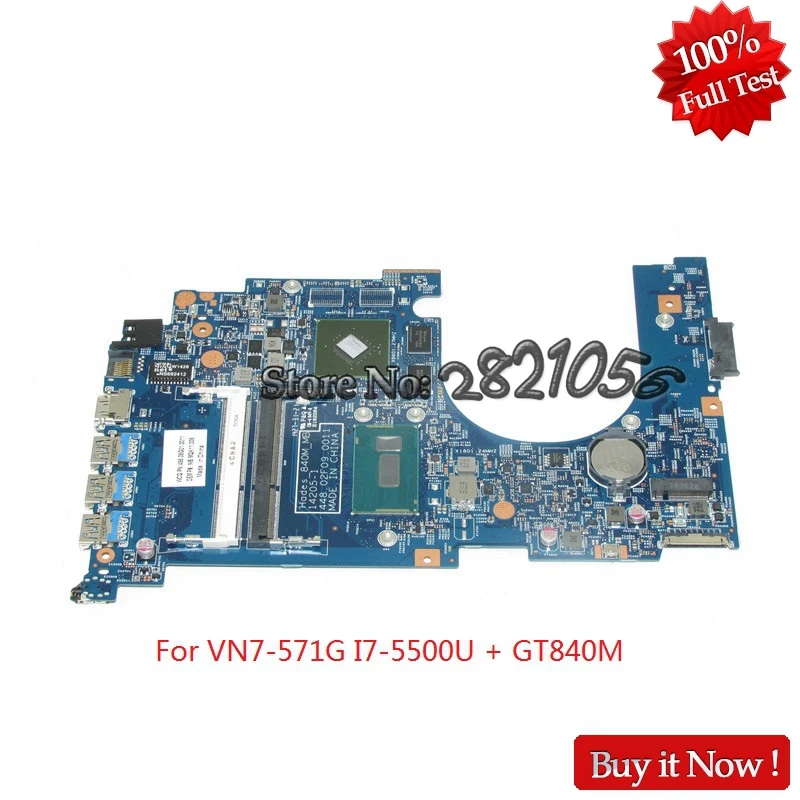 Материнская плата NOKOTION для aspire V Nitro VN7 571G ноутбука NBMQK11008 NB.MQK11.008 I7 5500U GT840M