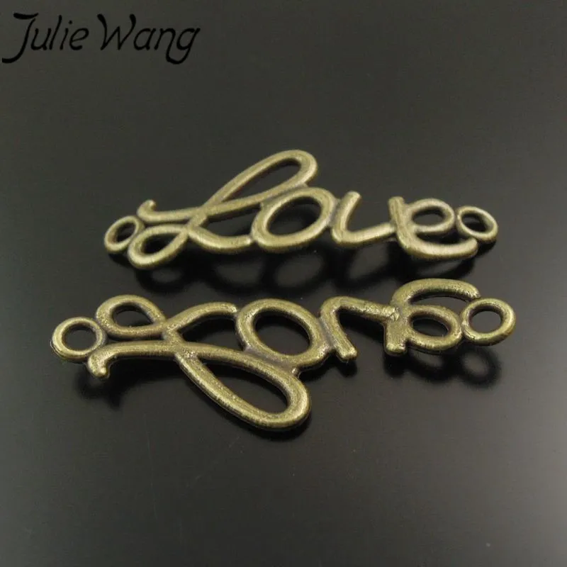 Julie Wang 50 шт./упак. цинковый сплав древние голубые ювелирные аксессуары английские