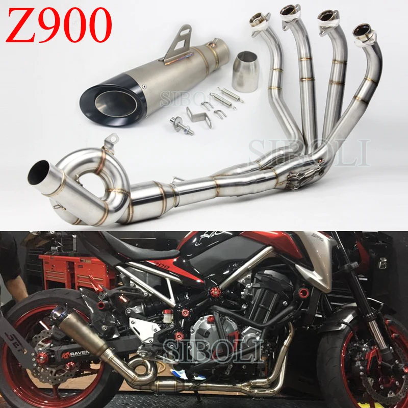 

Выхлопная труба для мотоцикла Z900, сплошная выхлопная труба с подвижным глушителем для Kawasaki Z900 AK124