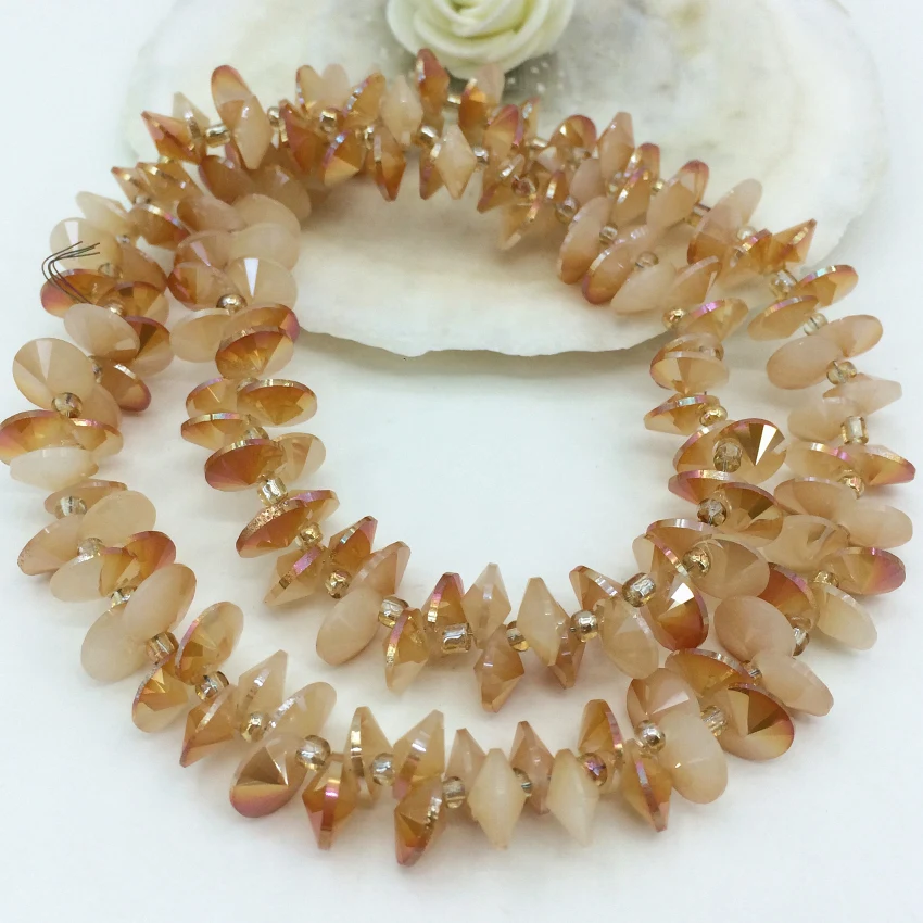 Стеклянные биконовые аксессуары для самостоятельного изготовления ювелирных