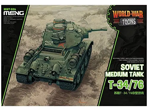 Модель MENG МОДЕЛЬ мировые войны Toons T 34/76 советская средняя модель танка