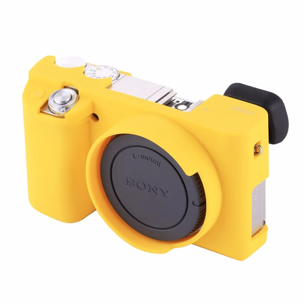 Мягкий силиконовый защитный чехол для Sony A6000 резиновый камеры (желтый)|case for|case for