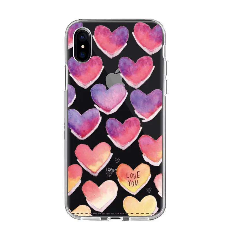 Чехол для iPhone X XS MAX XR 8 7 6 6S Plus 5 5S SE, Мягкая силиконовая задняя крышка из ТПУ для iPhone XS MAX, чехол для телефона