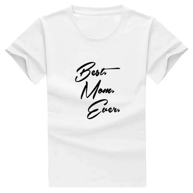 

New Fashion Best Mom Print Tshirt Harajuku T-Shirt Tops Mother's Day Gift Silicone Femme Cute Kawaii Korean Wonder Woman