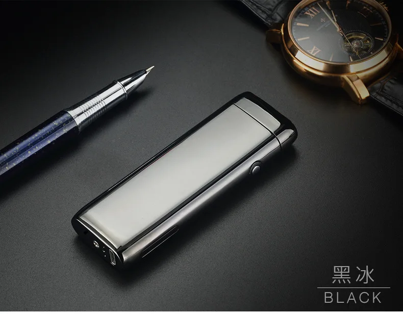 Металлический ветрозащитный Электронный Usb зарядный прикуриватель двойной для Плазменно-дуговой импульсный персональный Мощный светодиодный дисплей зажигалки