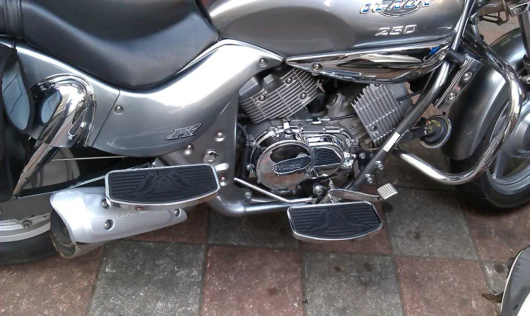 204mm&amp242mm Front&ampRear Floorboards Footboards Foot pegs For Honda Shadow ACE VT400 VT750 Eagle Pattern 2004-2012 | Автомобили и