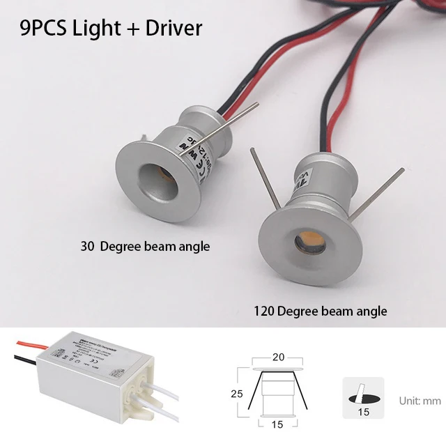 12V Светодиодный светильник Кабинета мини пятно света Потолочные встраиваемые