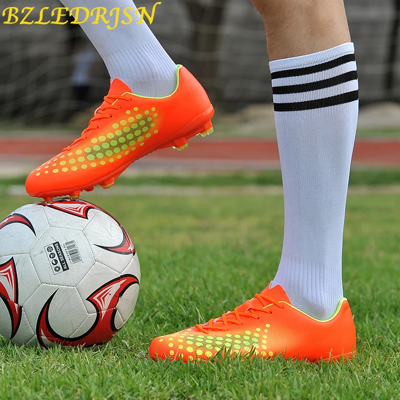 Sports Shoes Outdoor boys Soccer Boy Footballs for kids Boots Cleats Football For Sale Sneakers Long Spikes 35-44 | Спорт и