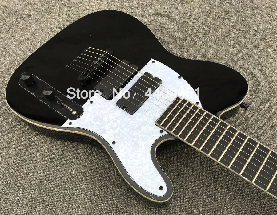 Новые высококачественные 7 Строки Электрогитары красное дерево тело Guitarra гриф