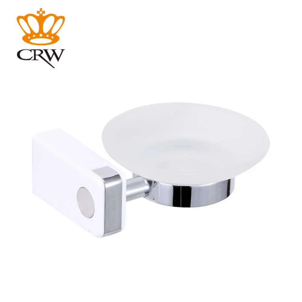 CRW Soap Holder Tray Drain Bathroom Shower Dish Storage with Towel Robe HookChrome Wall Mounted F3007WC | Обустройство дома