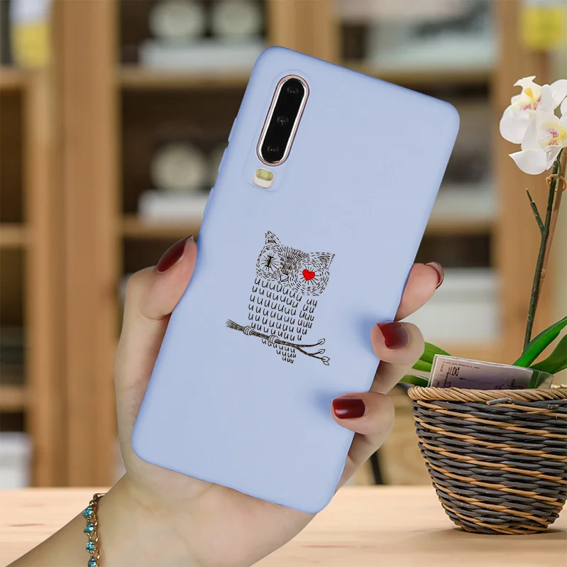 QBZUMTY Милый матовый чехол для телефона huawei P Smart P30 Pro P9 Plus, силиконовый чехол на заднюю панель P20 Lite, чехол для huawei P10 Lite Funda - Цвет: QBZUMTY