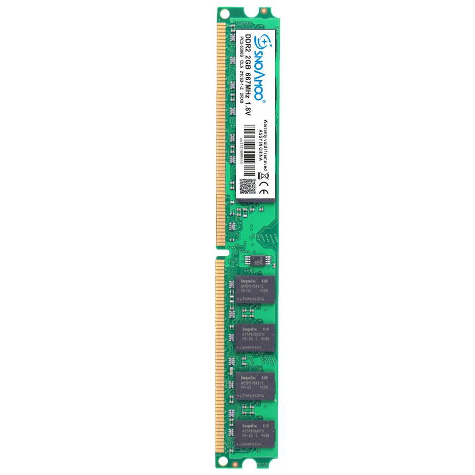 SNOAMOO Настольный ПК Ram DDR2 2gb 800Mhz 667Mhz 1 8 V работа все INTEL и AMD PC2 6400 240Pin CL6 CL5 супер