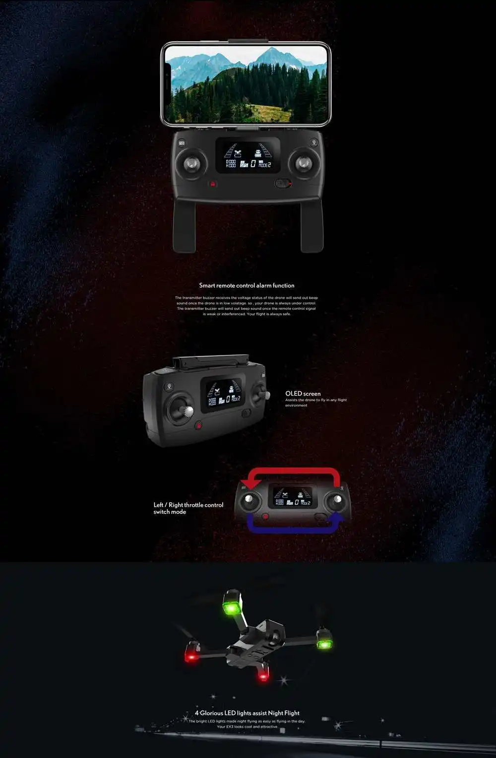 Eachine EX3 gps 5G Wi-Fi с видом от первого лица 2 K Камера оптического потока OLED RTF переключаемый пульт дистанционного управления с бесщеточным двигателем складной Дрон Квадрокоптер с дистанционным управлением