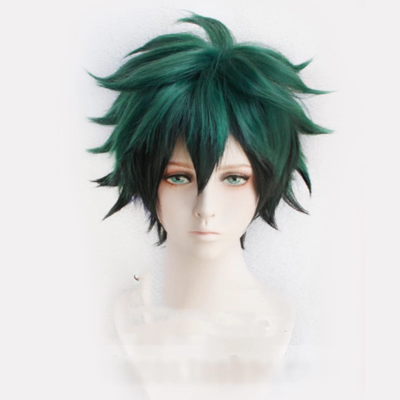 My Hero Academia Izuku Midoriya Wig Boku No Hero Academia/Academy Cosplay Hair Izuku Midoriya Deku Wig Cosplay Wig With Keychain