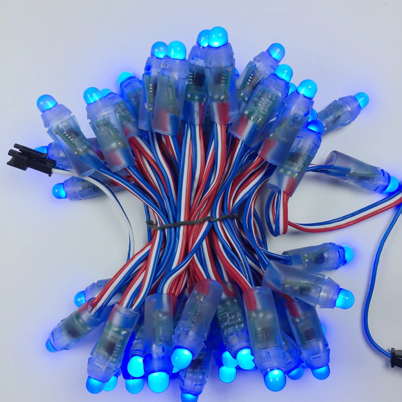 500 шт. 12 мм WS2811 RGB светодиодный пиксельный модульный Водонепроницаемый IP68 DC 12V